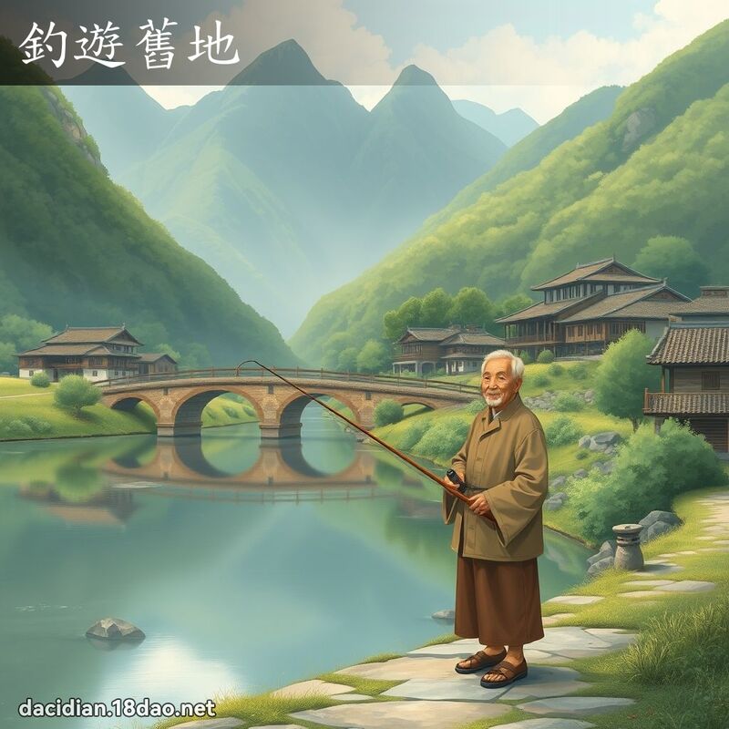 釣遊舊地 - 國語大辭典配圖
