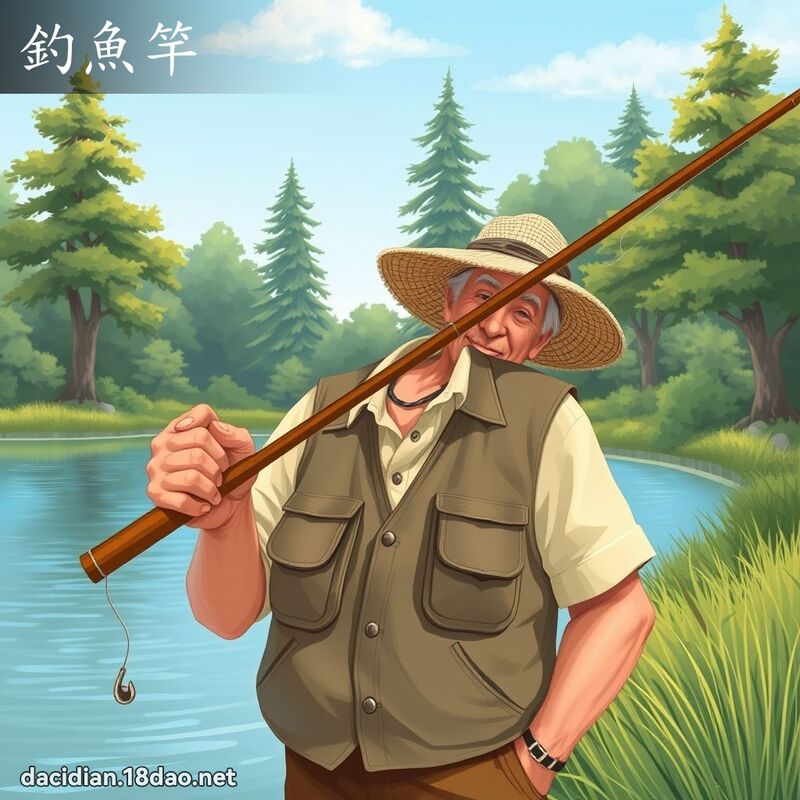 釣魚竿 - 國語大辭典配圖