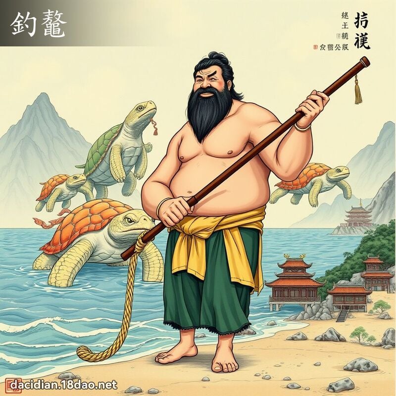 釣鼇 - 國語大辭典配圖