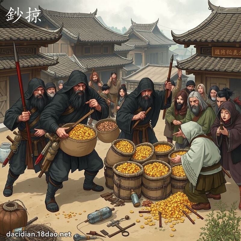 鈔掠 - 國語大辭典配圖