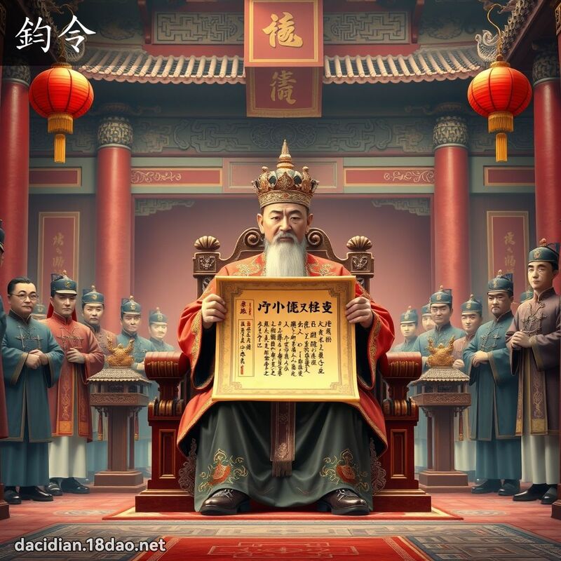 鈞令 - 國語大辭典配圖