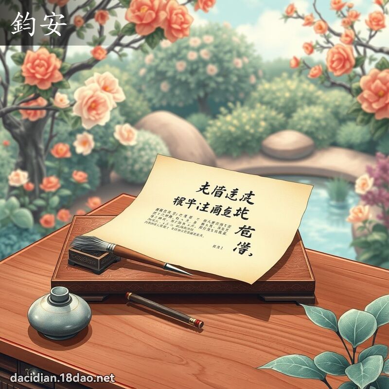钧安 - 国语大辞典配图