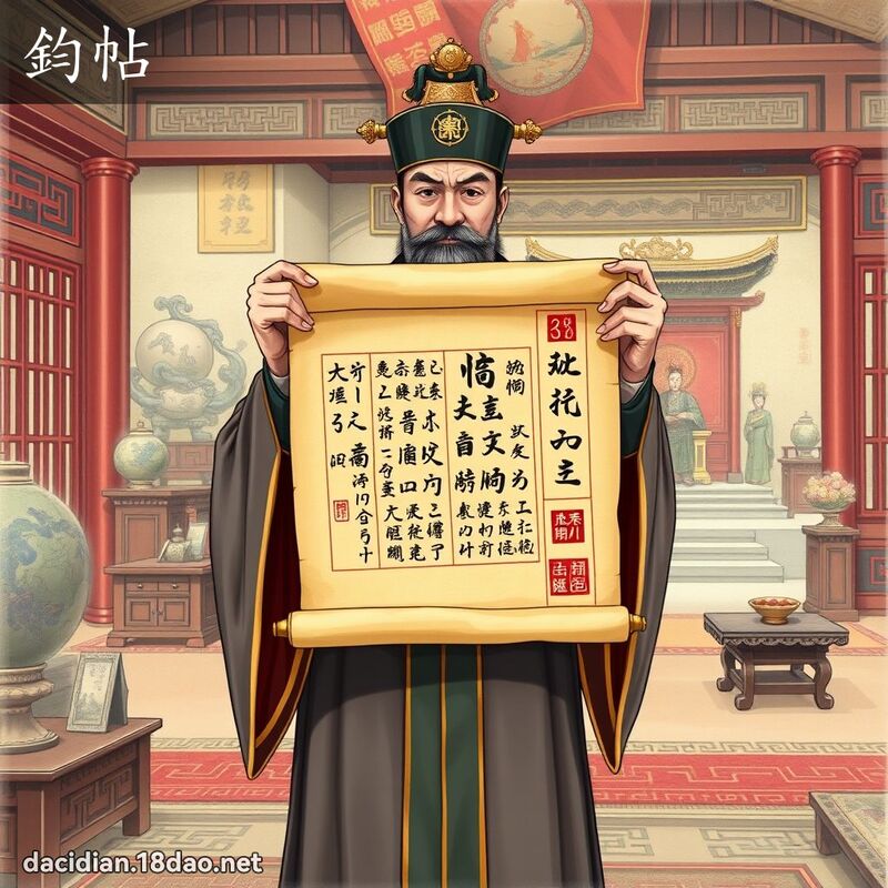 鈞帖 - 國語大辭典配圖