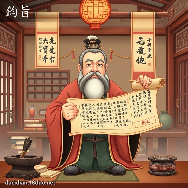鈞旨 - 國語大辭典配圖