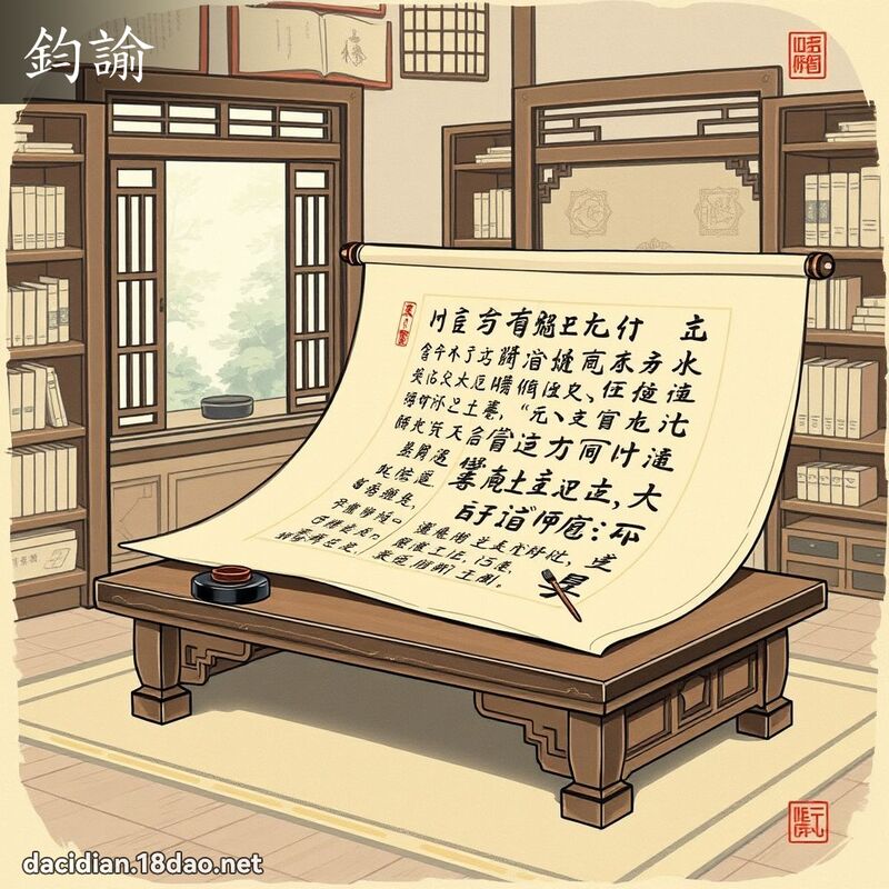 钧諭 - 国语大辞典配图