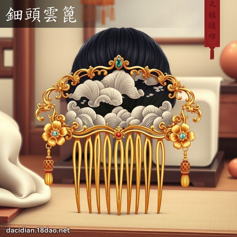鈿頭雲篦 - 國語大辭典配圖
