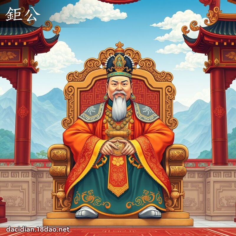 鉅公 - 国语大辞典配图