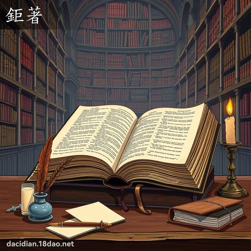 鉅著 - 國語大辭典配圖