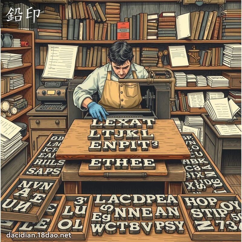 铅印 - 国语大辞典配图