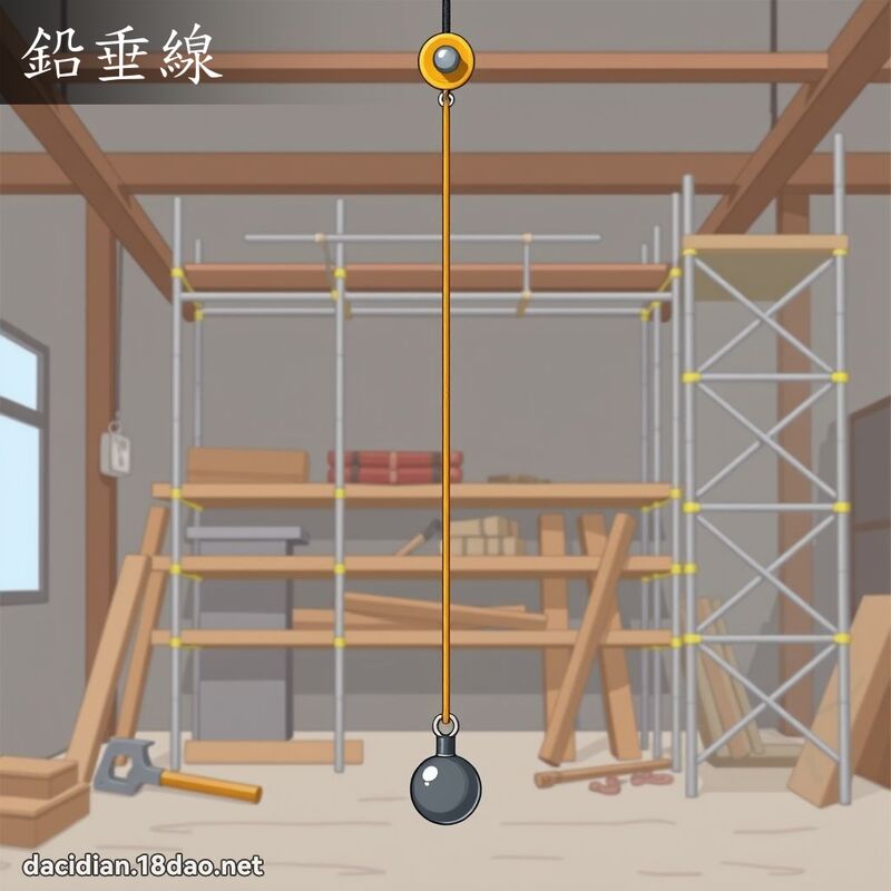 铅垂线 - 国语大辞典配图