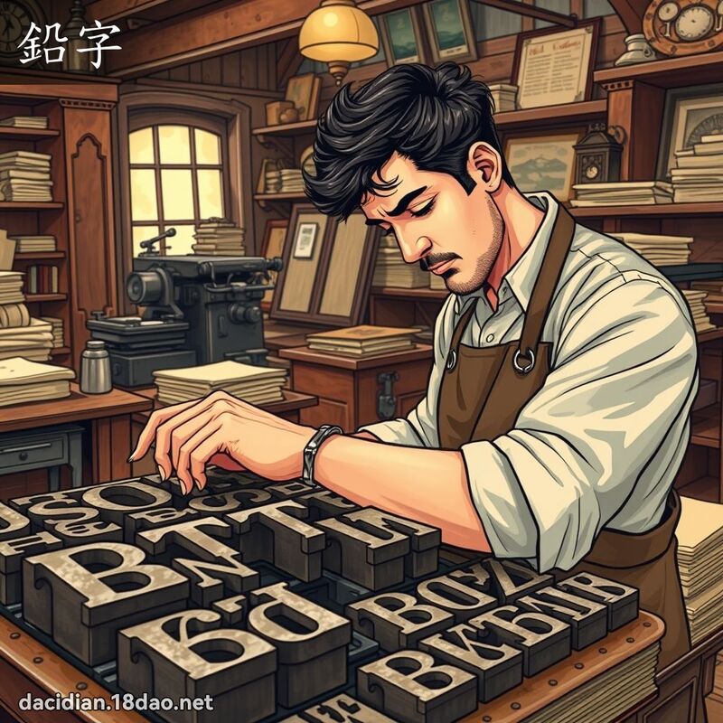 鉛字 - 國語大辭典配圖