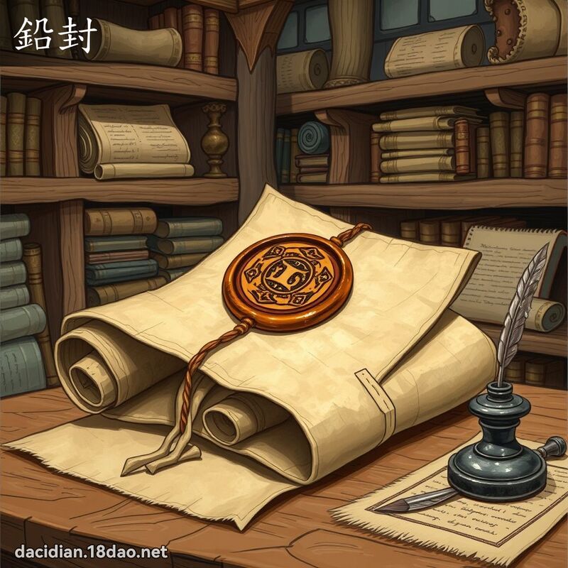 铅封 - 国语大辞典配图