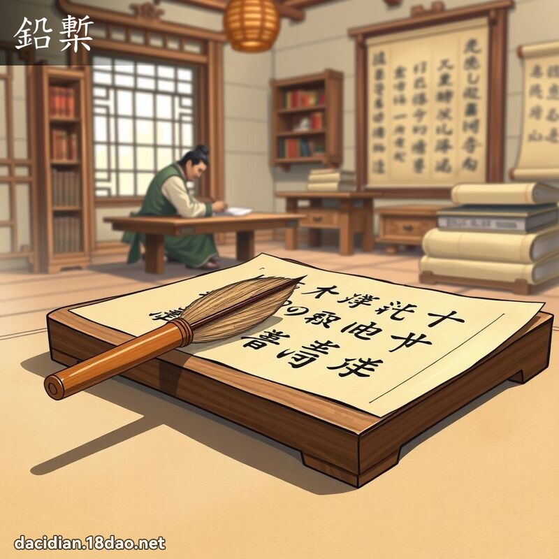 铅槧 - 国语大辞典配图
