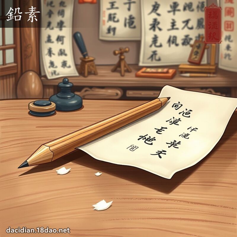 铅素 - 国语大辞典配图