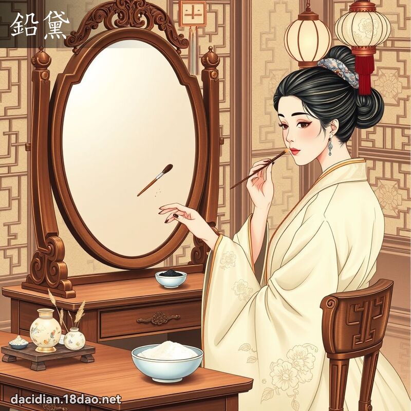 铅黛 - 国语大辞典配图