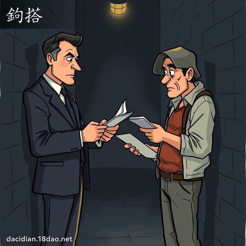 鉤搭 - 国语大辞典配图
