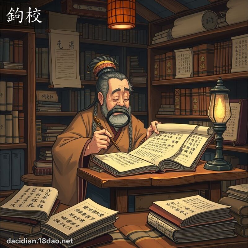 鉤校 - 國語大辭典配圖