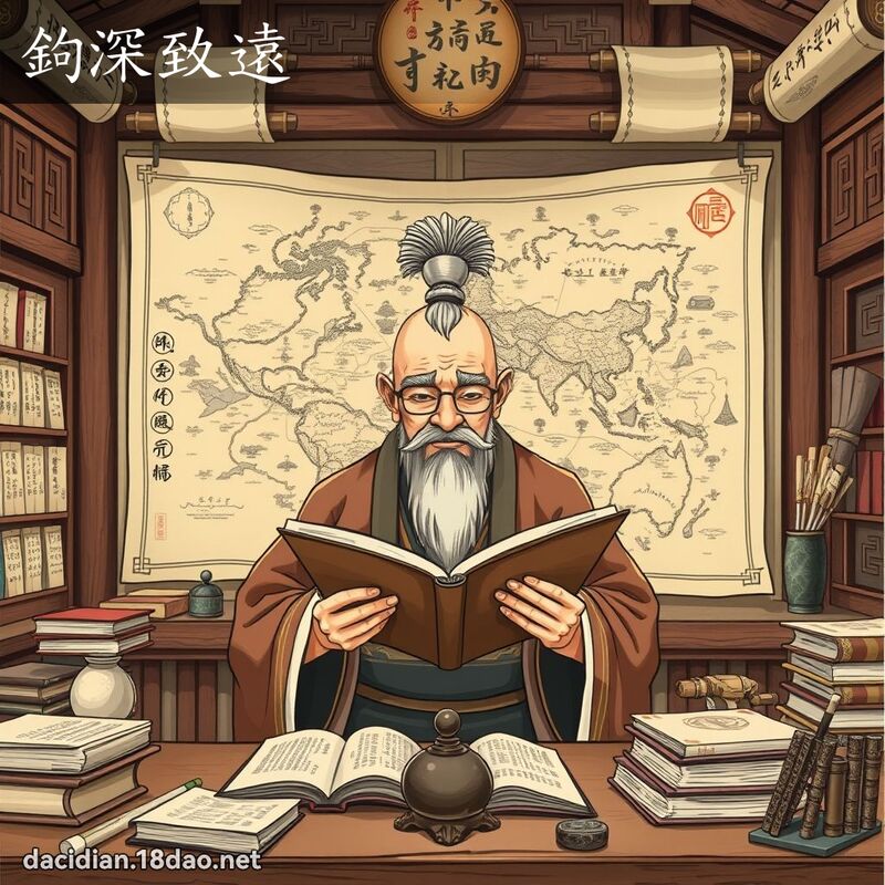 鉤深致遠 - 國語大辭典配圖