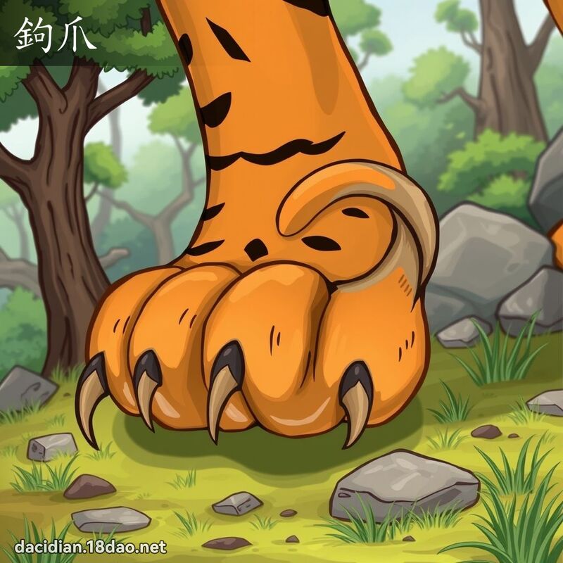 鉤爪 - 國語大辭典配圖