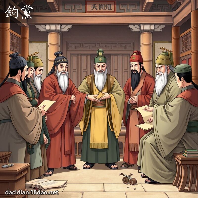 鉤黨 - 國語大辭典配圖
