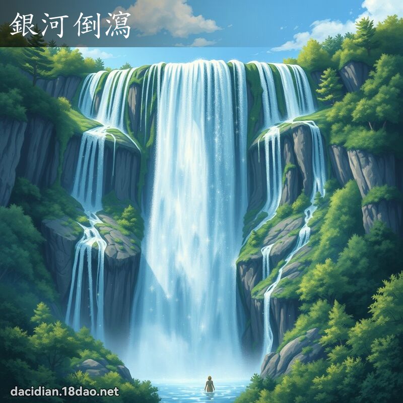 銀河倒瀉 - 國語大辭典配圖