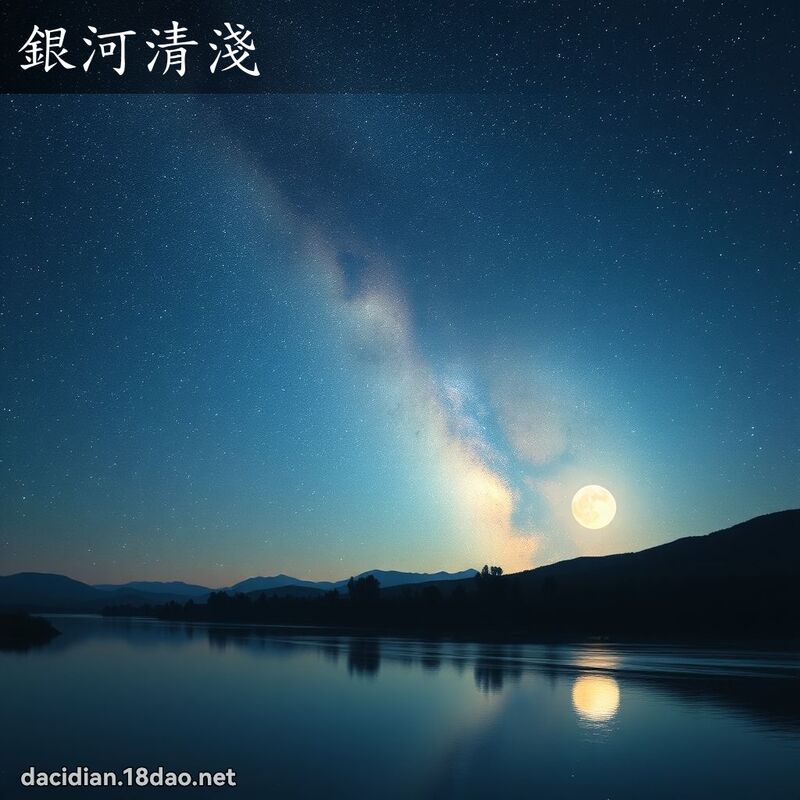 銀河清淺 - 國語大辭典配圖