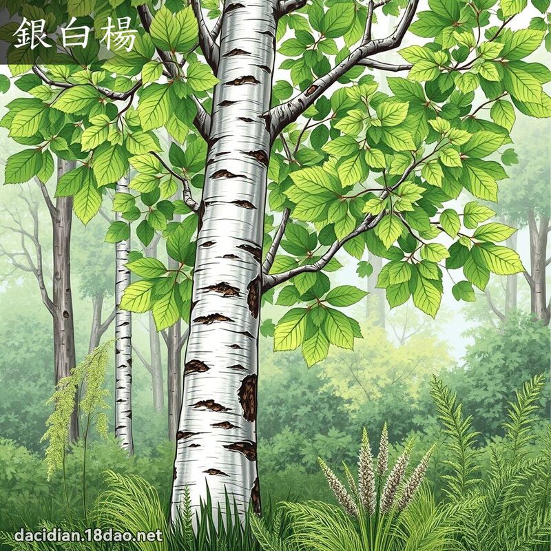 銀白楊 - 國語大辭典配圖