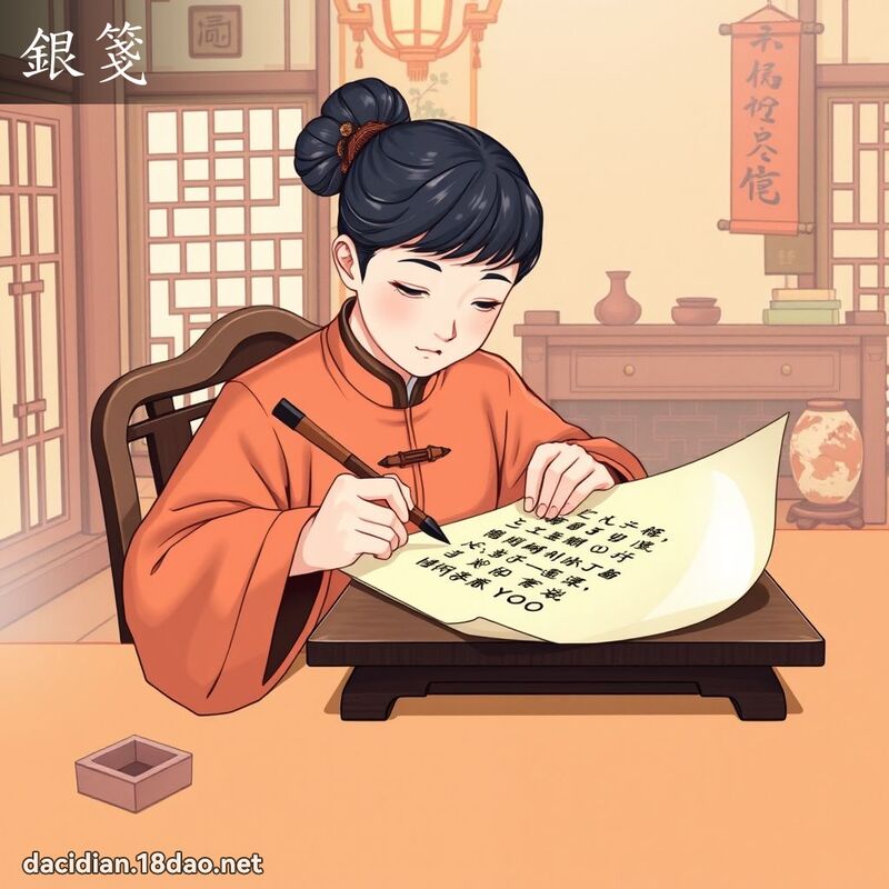 银笺 - 国语大辞典配图