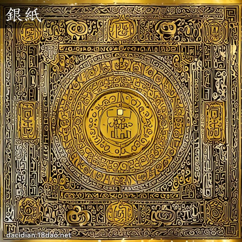 銀紙 - 國語大辭典配圖