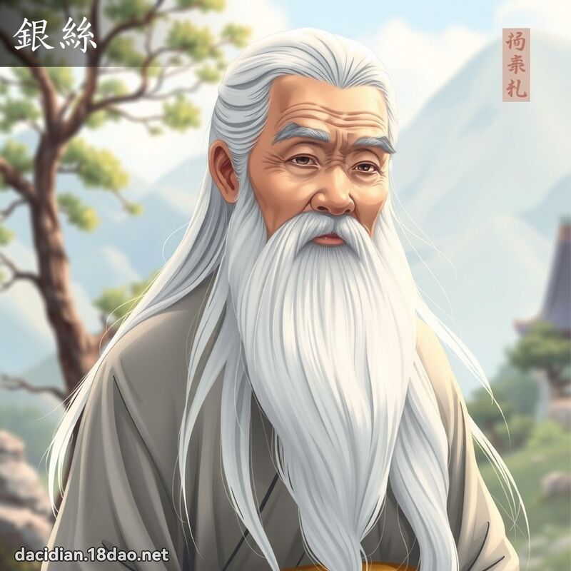 银丝 - 国语大辞典配图