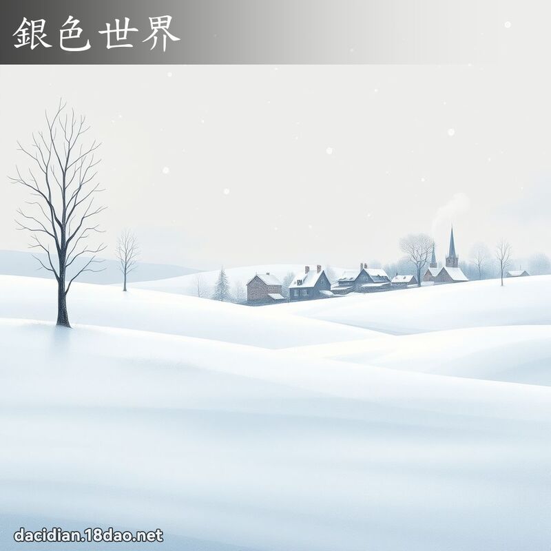 银色世界 - 国语大辞典配图
