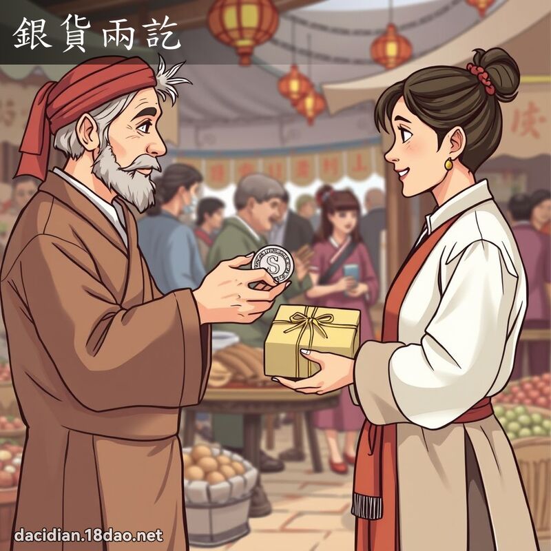 銀貨兩訖 - 國語大辭典配圖