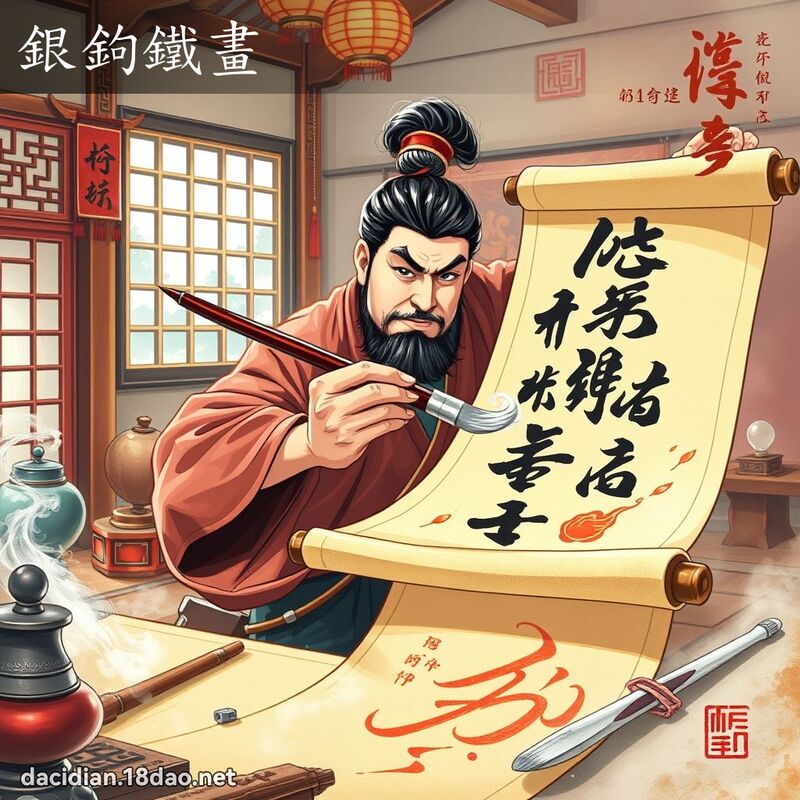 银鉤铁画 - 国语大辞典配图