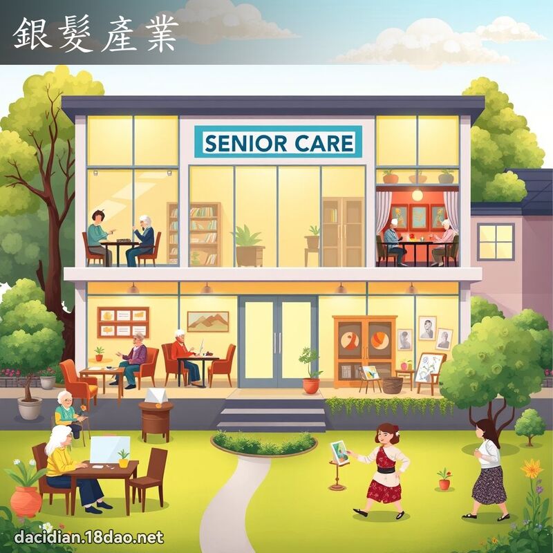 銀髮產業 - 國語大辭典配圖