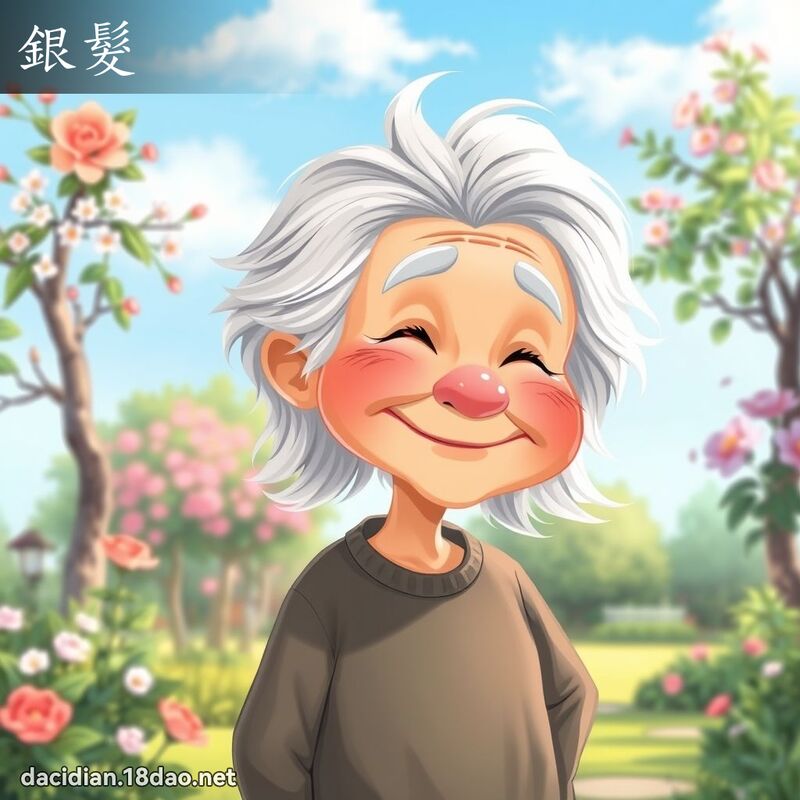 銀髮 - 國語大辭典配圖