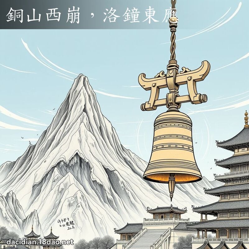铜山西崩，洛钟东应 - 国语大辞典配图