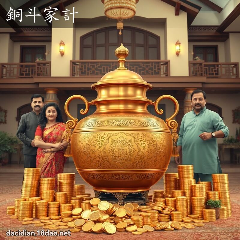 銅斗家計 - 國語大辭典配圖