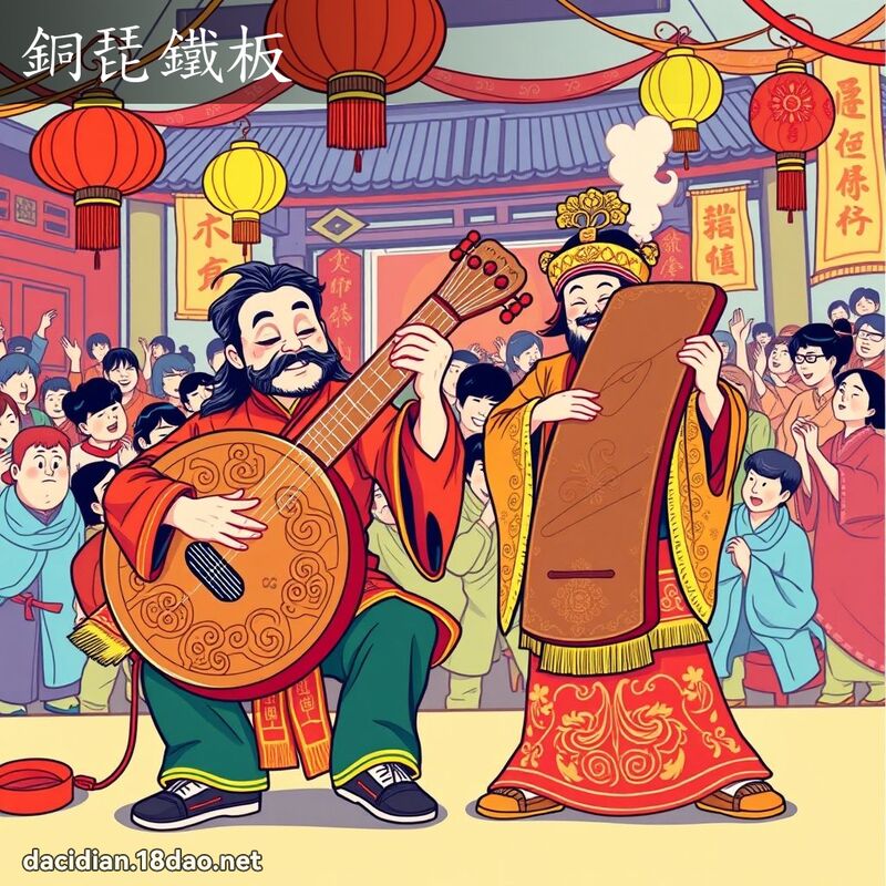铜琵铁板 - 国语大辞典配图