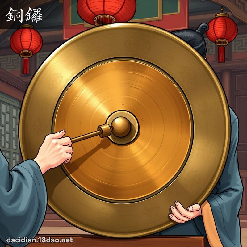 銅鑼 - 國語大辭典配圖