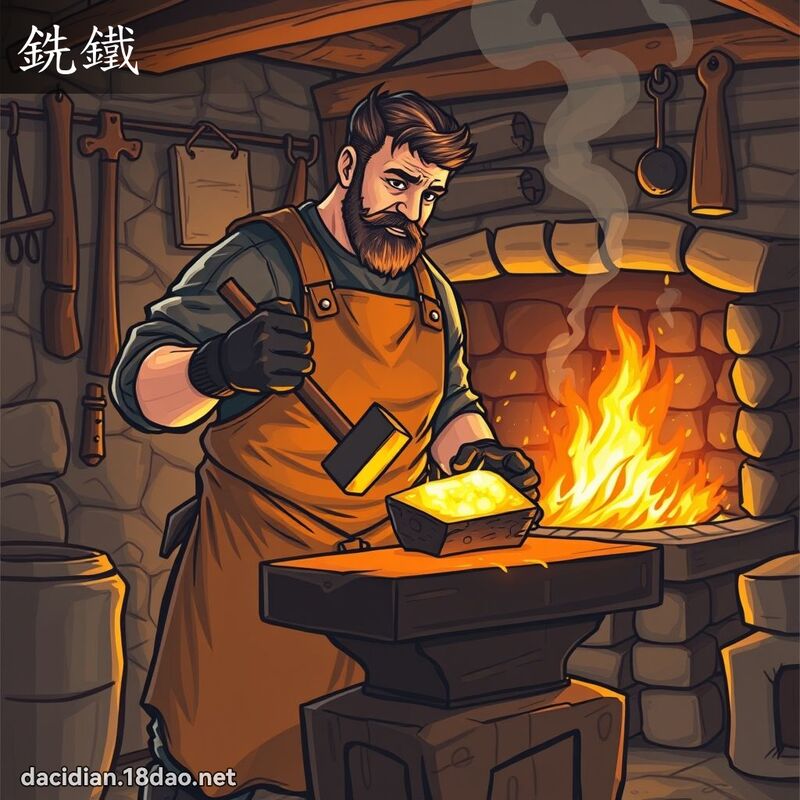 铣铁 - 国语大辞典配图