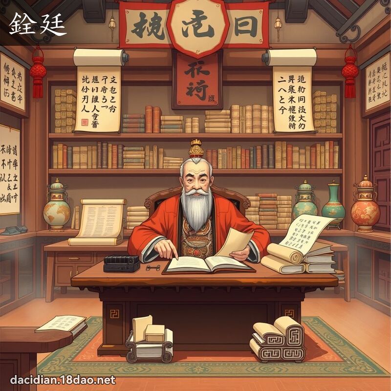 銓廷 - 國語大辭典配圖