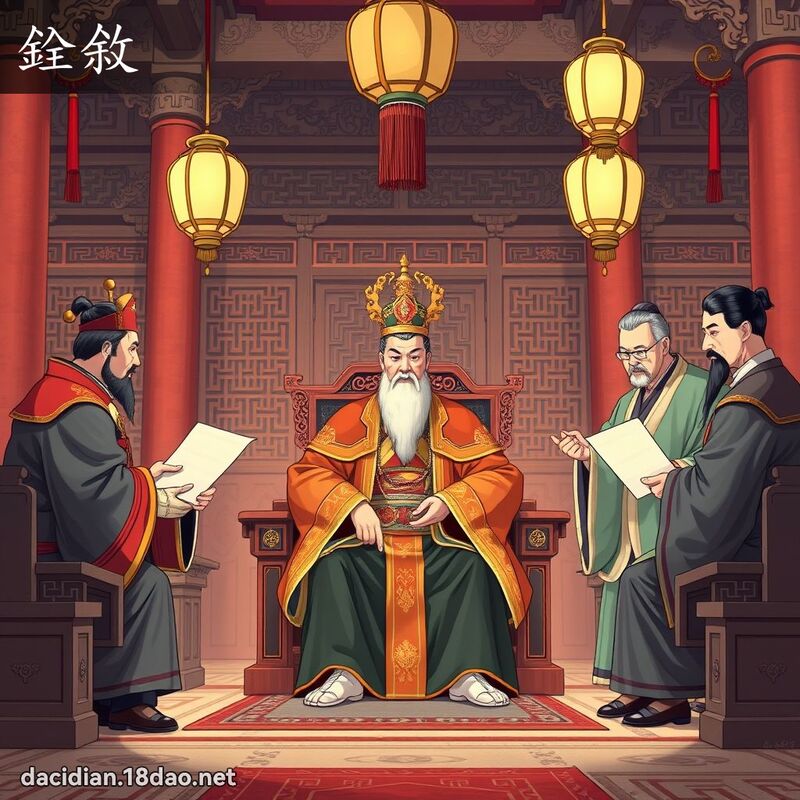 銓敘 - 国语大辞典配图