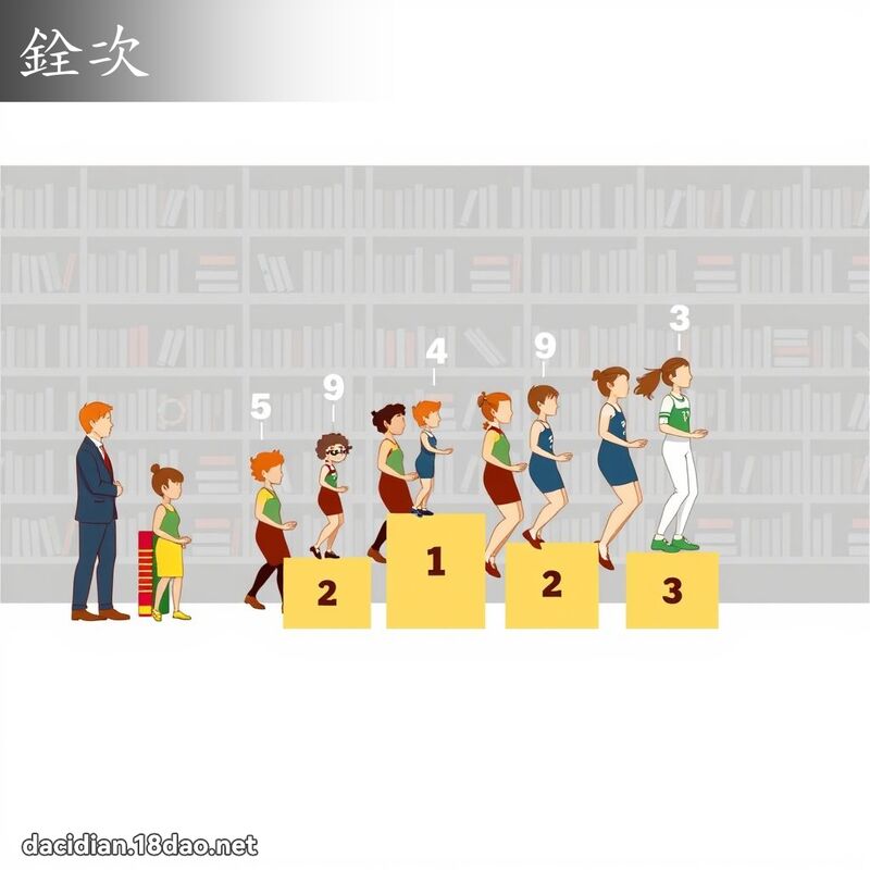 銓次 - 國語大辭典配圖