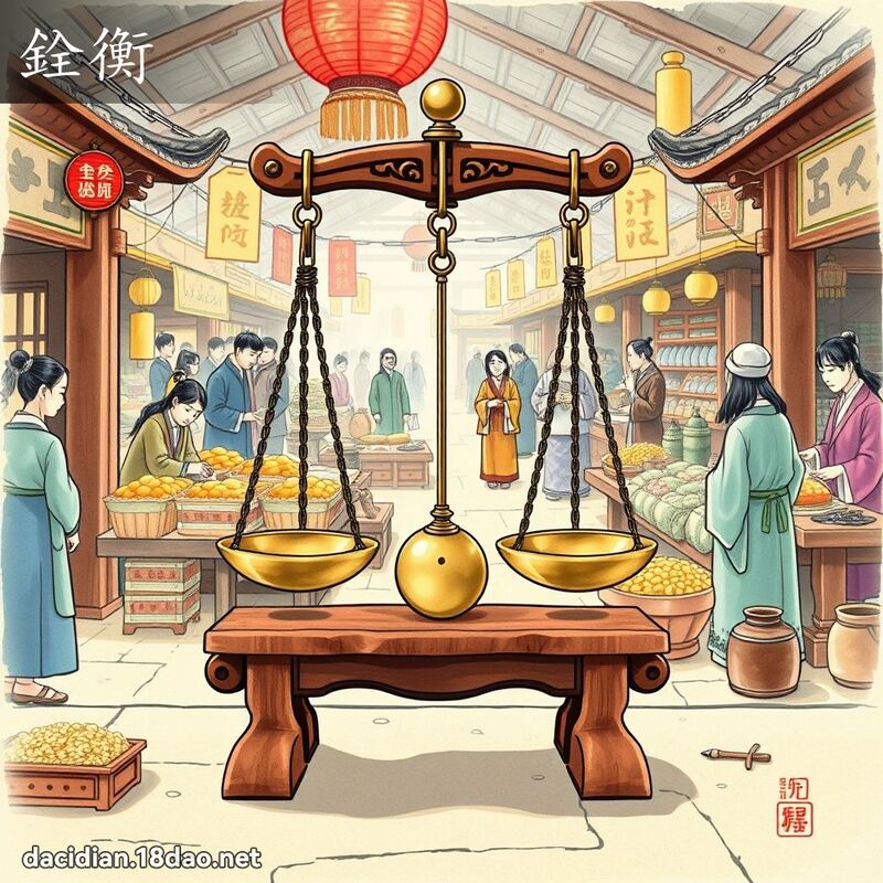 銓衡 - 国语大辞典配图