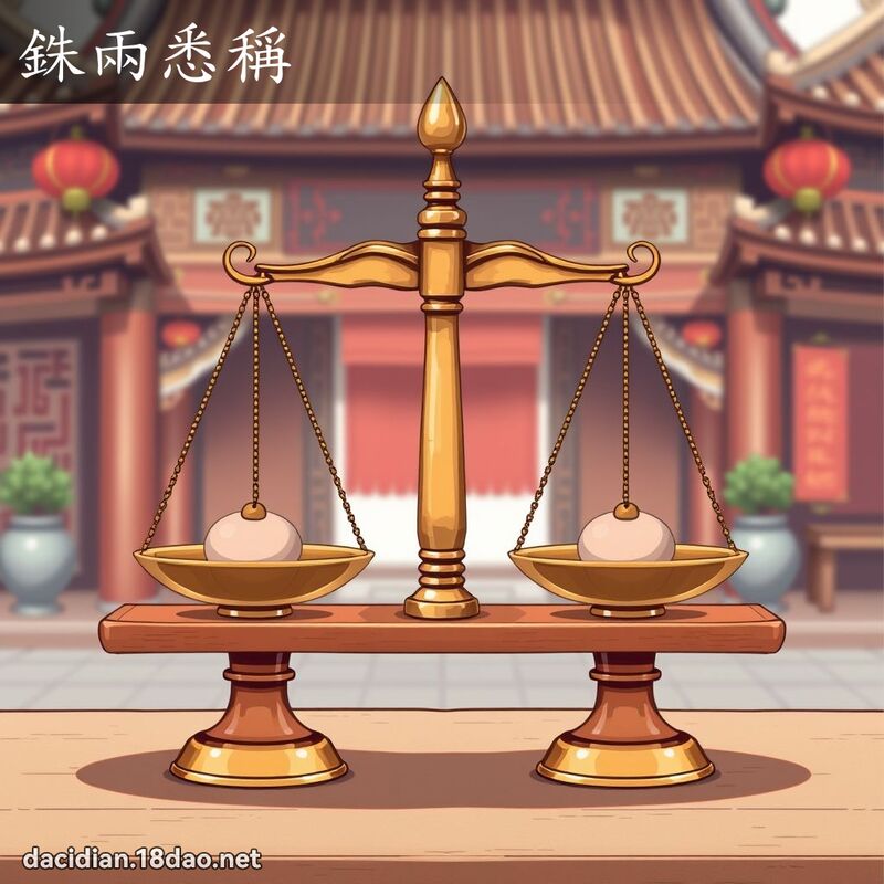 銖兩悉稱 - 國語大辭典配圖