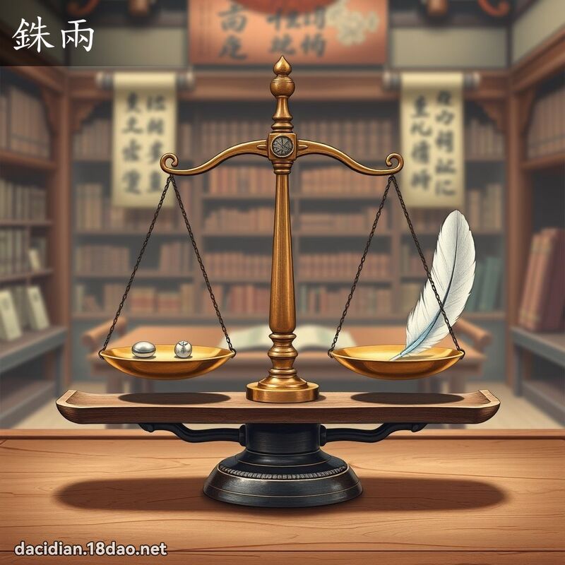 銖兩 - 國語大辭典配圖
