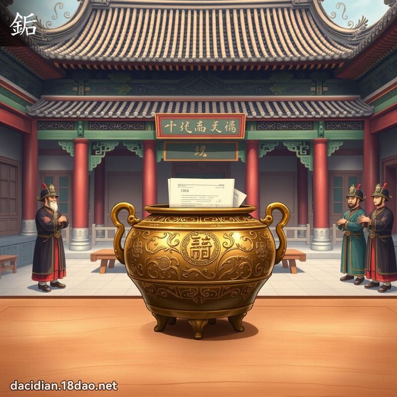 銗 - 國語大辭典配圖