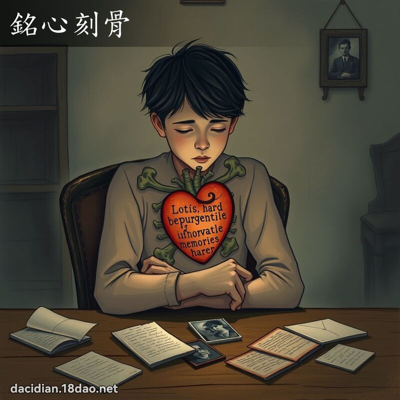 銘心刻骨 - 國語大辭典配圖