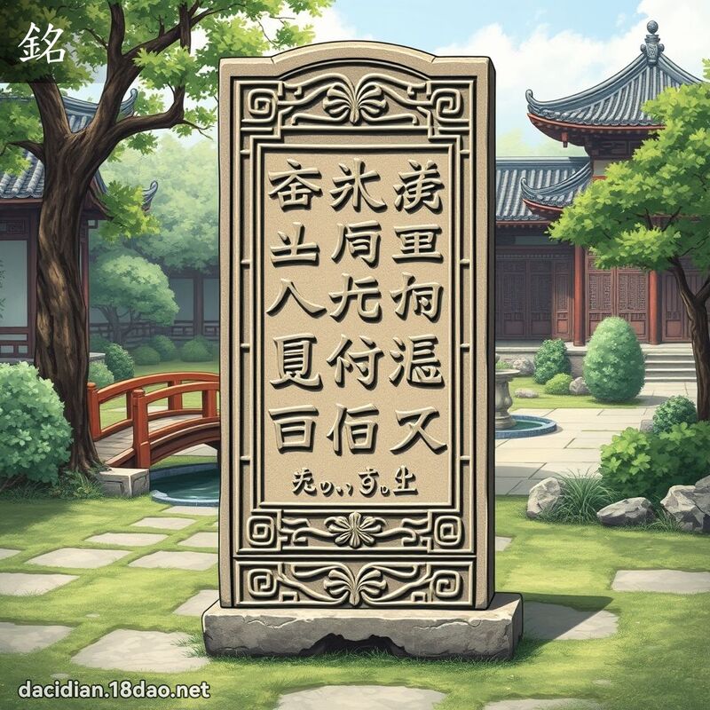 铭 - 国语大辞典配图