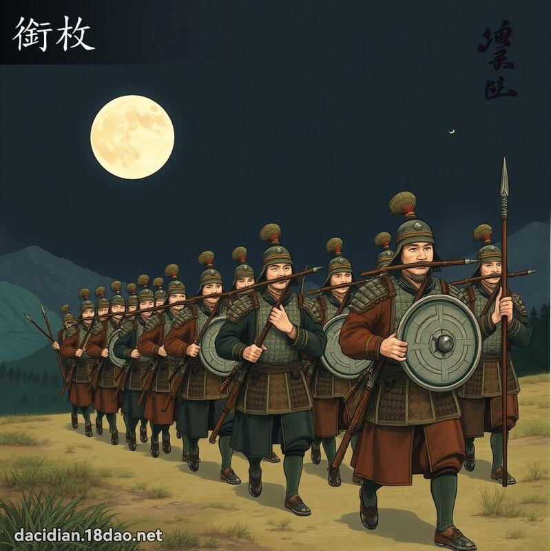 衔枚 - 国语大辞典配图